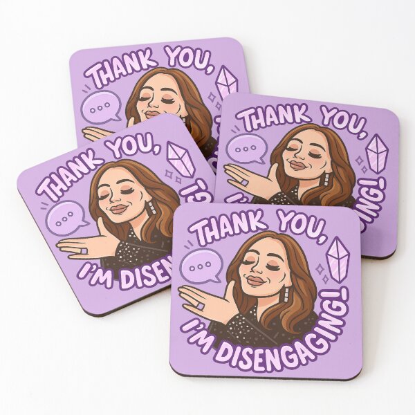 Item preview, Thank You, I’m Disengaging! – Meredith Marks RHOSLC Quote Art designed and sold by GirlyPopped.