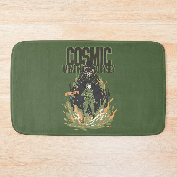 Item preview, Cosmic Wraith Odyssey - Sci-Fi Horror Saga Retro Poster designed and sold by AwesomeBeyondLimits.