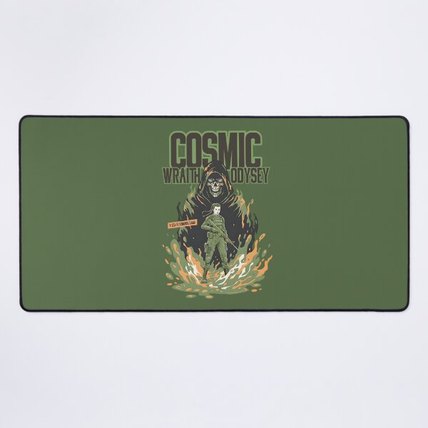 Item preview, Cosmic Wraith Odyssey - Sci-Fi Horror Saga Retro Poster designed and sold by AwesomeBeyondLimits.