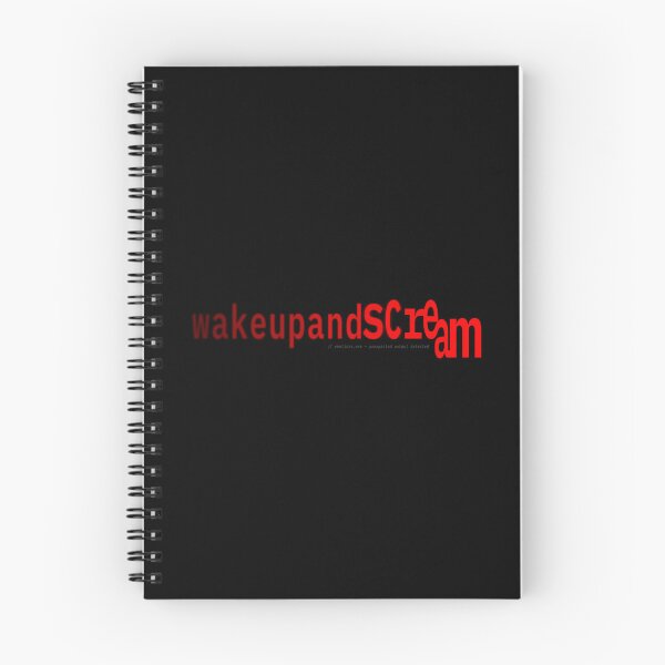 Item preview, Wake Up and Scream – Glitch Minimalist Typography Design for Night Owls and Existential Coders designed and sold by S.S.S.