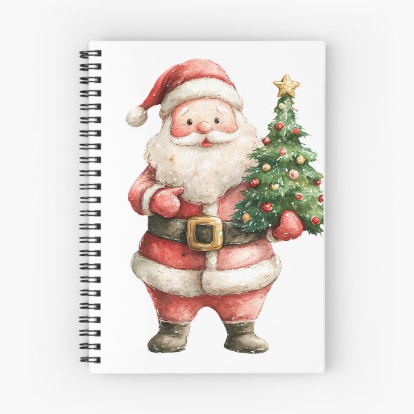 Item preview, Watercolor Santa Claus Holding Christmas TreeIllustration designed and sold by Art-Beans.