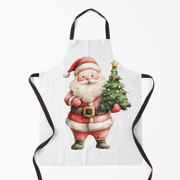 Item preview, Watercolor Santa Claus Holding Christmas TreeIllustration designed and sold by Art-Beans.