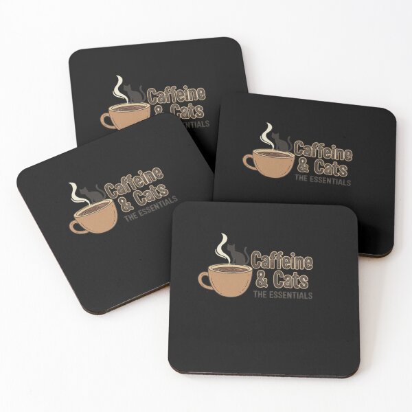 Item preview, Caffeine & Cats: The Essentials - Coffee Loving Cat Dad or Mom Gift designed and sold by NostasStuff.