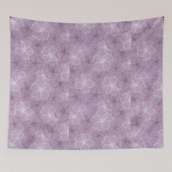 Item preview, Floweral pattern, light purple background  designed and sold by Chirayu1111.