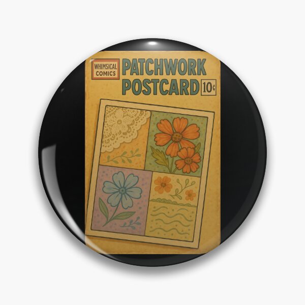 Item preview, Whimsical Ephemera: Patchwork Postcard designed and sold by bapupa.
