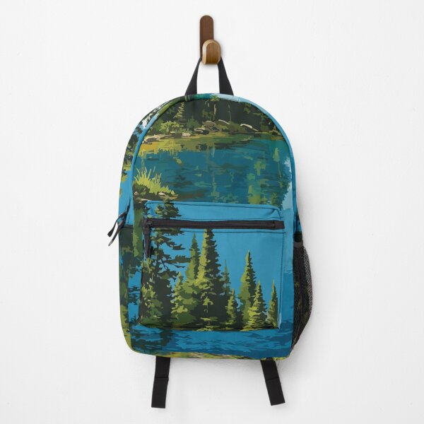 Item preview, Abitibi-Témiscamingue Quebec | Boreal Forest Lake Art designed and sold by TuncGK.