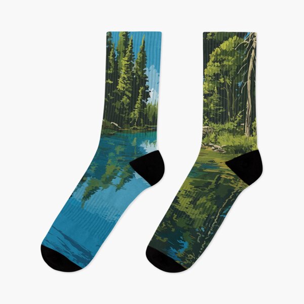 Item preview, Abitibi-Témiscamingue Quebec | Boreal Forest Lake Art designed and sold by TuncGK.
