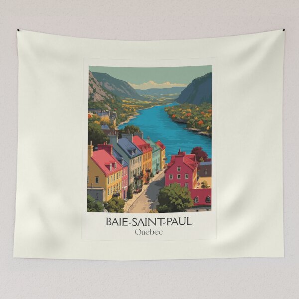 Item preview, Baie-Saint-Paul Quebec | Charlevoix Artist Village Art designed and sold by TuncGK.