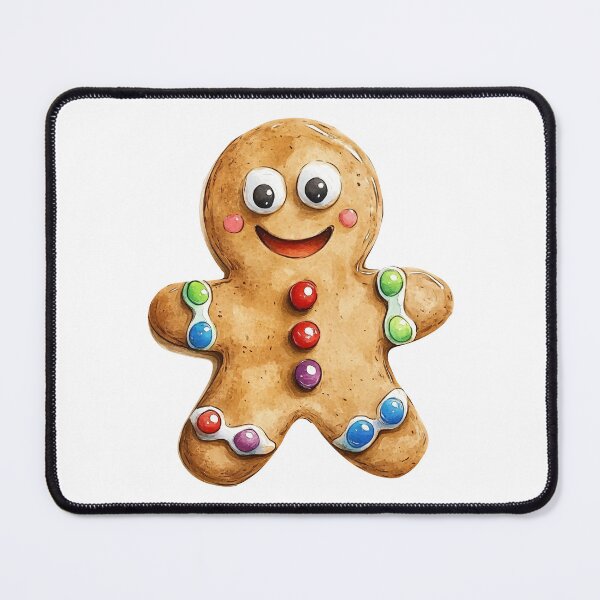 Item preview, Watercolor Gingerbread Cookie Character llustration designed and sold by Art-Beans.