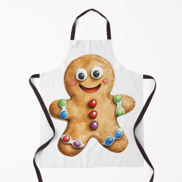 Item preview, Watercolor Gingerbread Cookie Character llustration designed and sold by Art-Beans.