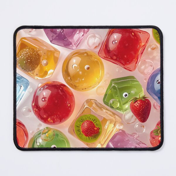 Item preview, Hyper-Gloss Fruit Jelly Candies and Smiling Gummy Pattern designed and sold by MoonlitDoodles1.