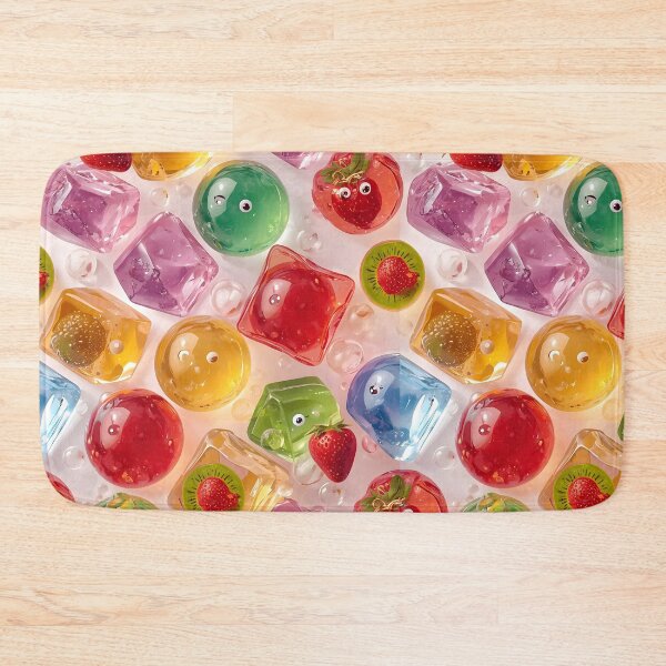 Item preview, Hyper-Gloss Fruit Jelly Candies and Smiling Gummy Pattern designed and sold by MoonlitDoodles1.