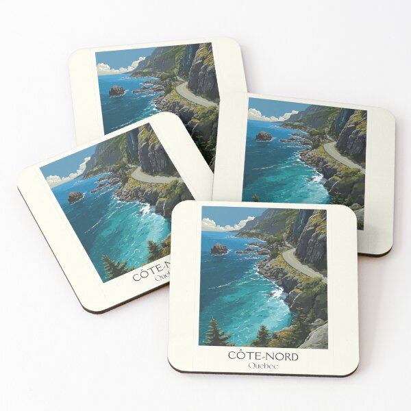 Item preview, Côte-Nord Quebec | St. Lawrence Whale Route Drive Art designed and sold by TuncGK.