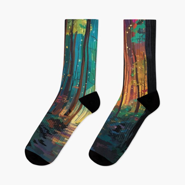 Item preview, Coaticook Quebec | Enchanted Forest Night Walk Art designed and sold by TuncGK.