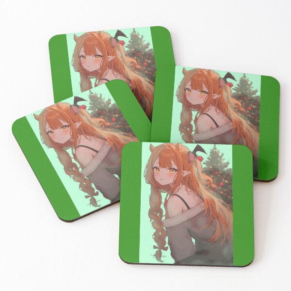 Item preview, Anime demon girl and Christmas tree designed and sold by ArtsJulian.