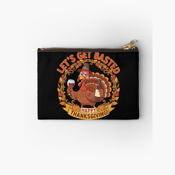 Item preview, Let's Get Basted Drunken Turkey Art designed and sold by Silent Watch Threads..