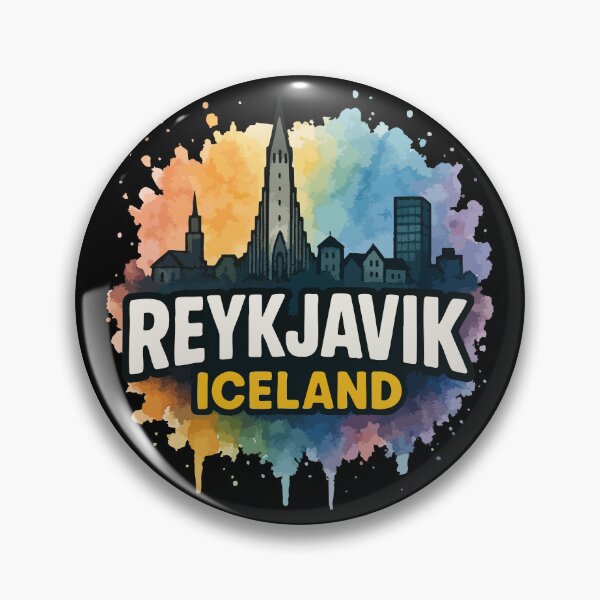 Item preview, Reykjavík Iceland Travel Watercolor designed and sold by TomFrontierArt.