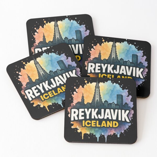 Item preview, Reykjavík Iceland Travel Watercolor designed and sold by TomFrontierArt.