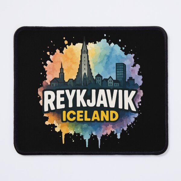Item preview, Reykjavík Iceland Travel Watercolor designed and sold by TomFrontierArt.