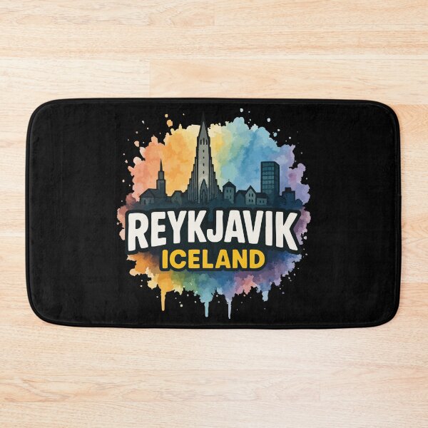 Item preview, Reykjavík Iceland Travel Watercolor designed and sold by TomFrontierArt.