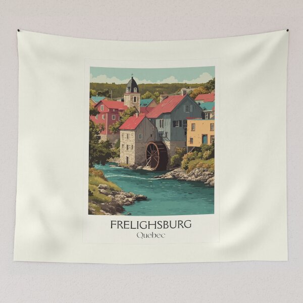 Item preview, Frelighsburg Quebec | Eastern Townships Grist Mill Art designed and sold by TuncGK.