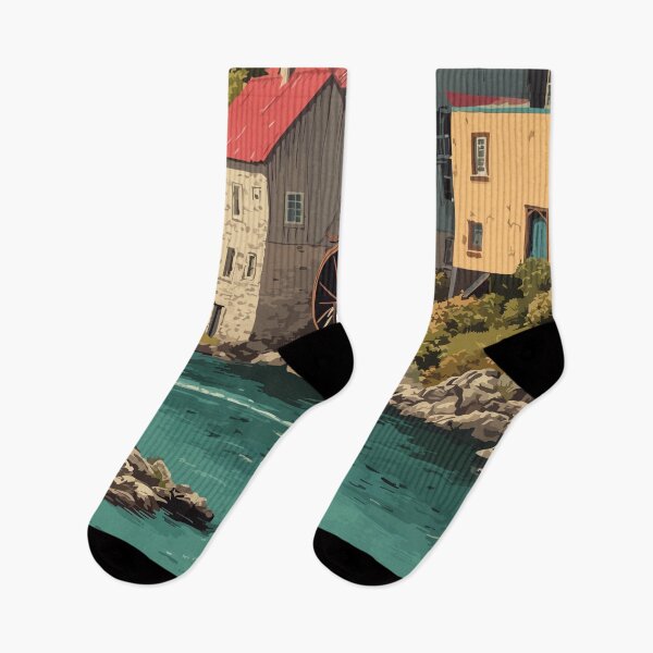 Item preview, Frelighsburg Quebec | Eastern Townships Grist Mill Art designed and sold by TuncGK.