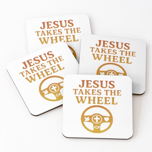 Item preview, JESUS Takes The Wheel - Christian Faith Gradient Design  designed and sold by KALDESIGNS777.