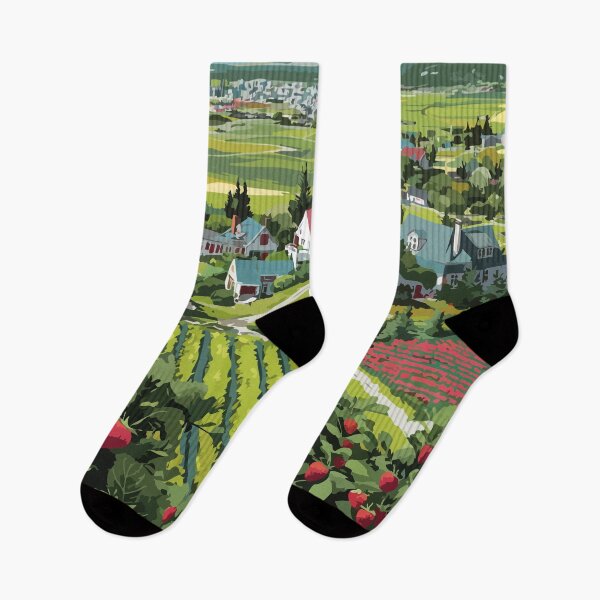 Item preview, Île d'Orléans Quebec | Historic Farmland and Vineyard Art designed and sold by TuncGK.