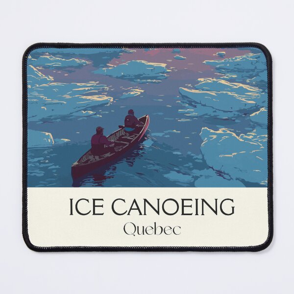Item preview, Quebec Ice Canoeing | St. Lawrence River Winter Carnival Art designed and sold by TuncGK.