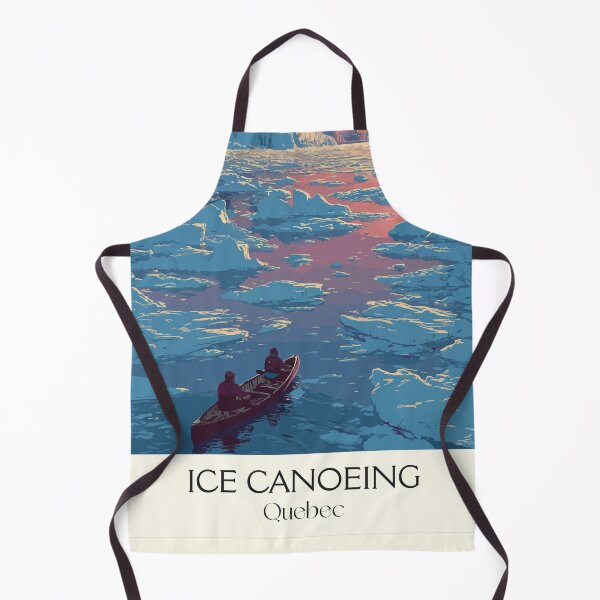 Item preview, Quebec Ice Canoeing | St. Lawrence River Winter Carnival Art designed and sold by TuncGK.