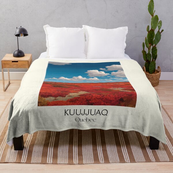 Item preview, Kuujjuaq Quebec | Nunavik Tundra Landscape Art Print designed and sold by TuncGK.
