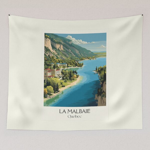 Item preview, La Malbaie Quebec | Charlevoix River Valley Scenery Art designed and sold by TuncGK.