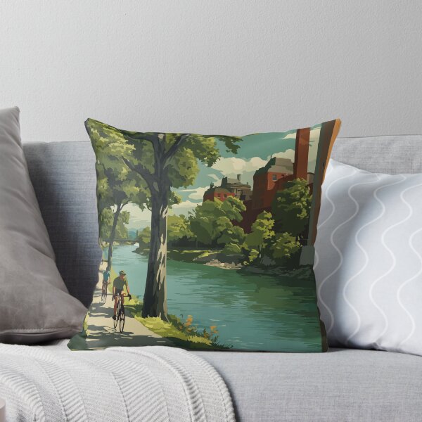 Item preview, Lachine Canal Montreal | National Historic Site Art Print designed and sold by TuncGK.