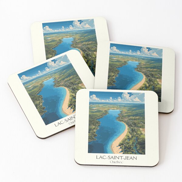 Item preview, Lac Saint-Jean Quebec | Inland Sea and Sandy Beach Art designed and sold by TuncGK.