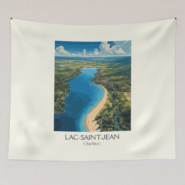 Item preview, Lac Saint-Jean Quebec | Inland Sea and Sandy Beach Art designed and sold by TuncGK.