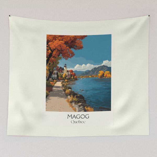 Item preview, Magog Quebec | Eastern Townships Lake Memphremagog Art designed and sold by TuncGK.
