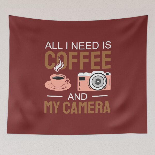 Item preview, All I Need Is Coffee and My Camera designed and sold by Design for all.