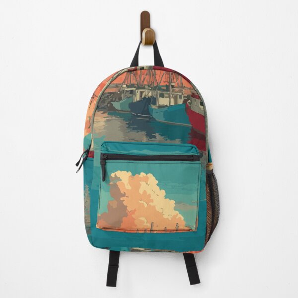 Item preview, Matane Quebec | Gaspésie Lighthouse and Fishing Port Art designed and sold by TuncGK.