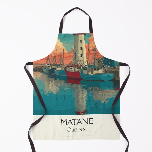 Item preview, Matane Quebec | Gaspésie Lighthouse and Fishing Port Art designed and sold by TuncGK.