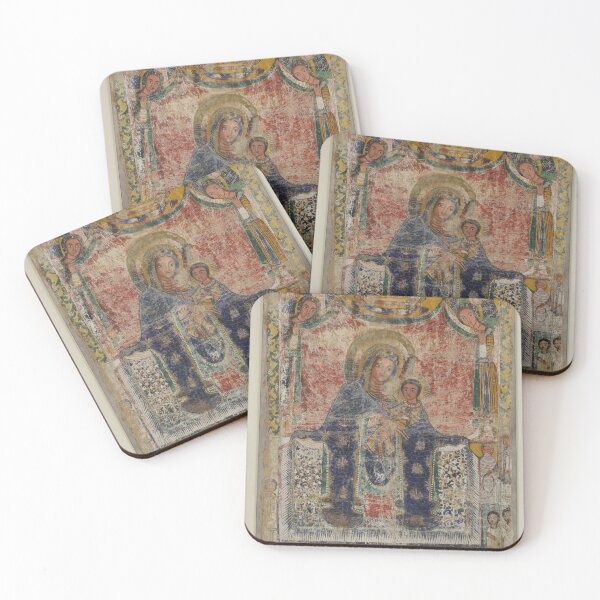 Item preview, Wall painting of the Virgin and Child with donors designed and sold by ando-dibujando.