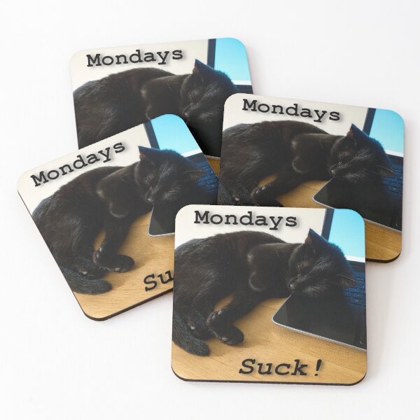 Item preview, Mondays Suck designed and sold by LeapingCatCreations.