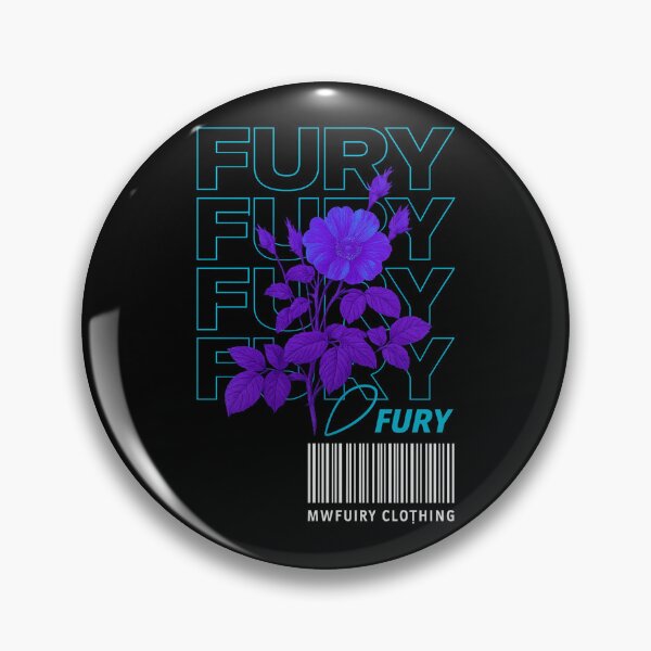 Item preview, FURY Neon Flower Streetwear Design | Cyber Aesthetic Floral Barcode Graphic | MWFURY Clothing Print designed and sold by FUIRY .