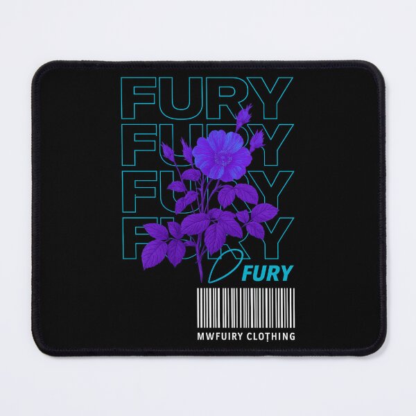 Item preview, FURY Neon Flower Streetwear Design | Cyber Aesthetic Floral Barcode Graphic | MWFURY Clothing Print designed and sold by FUIRY .