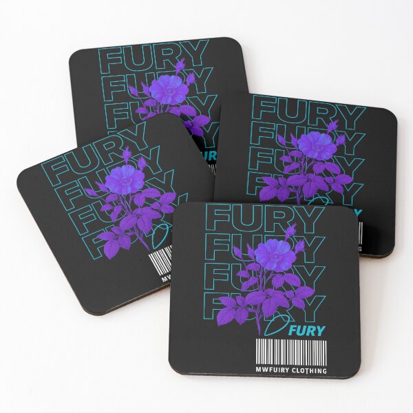 Item preview, FURY Neon Flower Streetwear Design | Cyber Aesthetic Floral Barcode Graphic | MWFURY Clothing Print designed and sold by FUIRY .