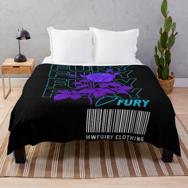 Item preview, FURY Neon Flower Streetwear Design | Cyber Aesthetic Floral Barcode Graphic | MWFURY Clothing Print designed and sold by FUIRY .