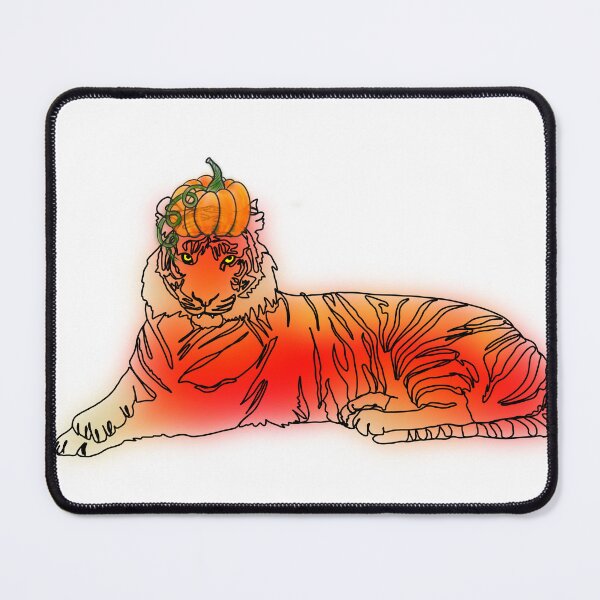 Item preview, Maple the Tiger in Pumpkin Hat – animalzinhats designed and sold by Ashley’sAnimalz.