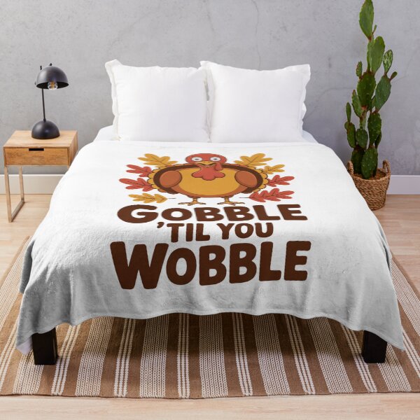 Item preview, Gobble Til You Wobble, Thanksgiving Collection designed and sold by RedCircleArt.
