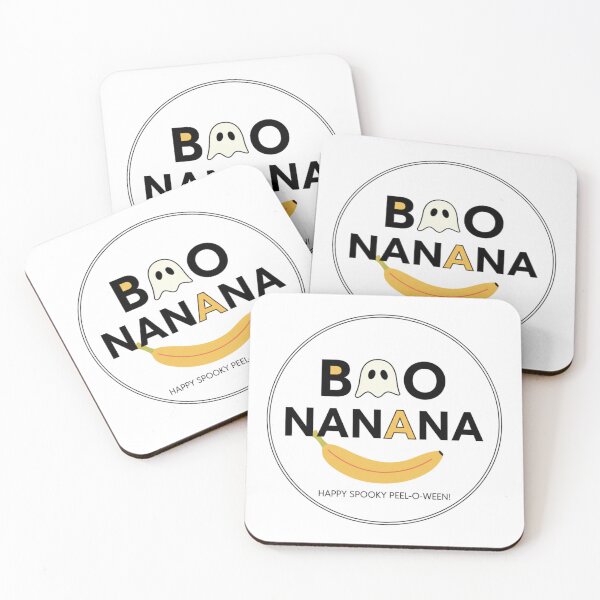 Item preview, Minimalist Boo Nanana Pun - Funny Ghost Banana Typography Halloween designed and sold by Wear Sculpt.