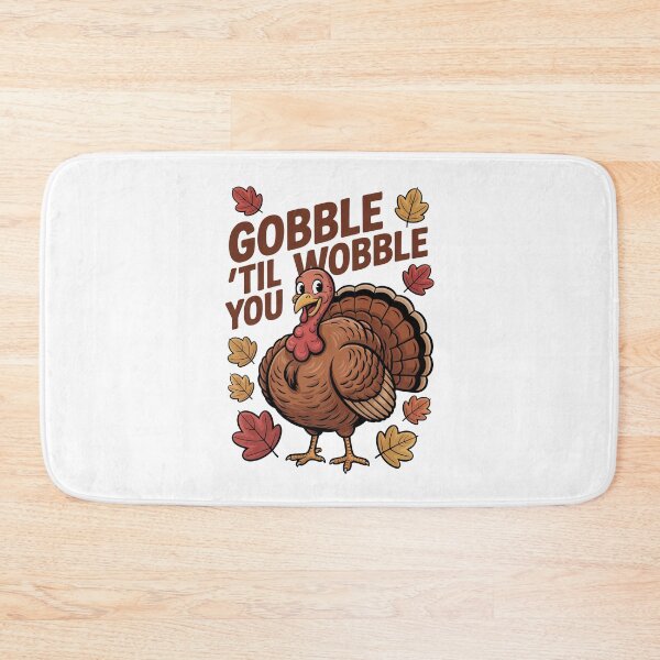 Item preview, Gobble Til You Wobble, Thanksgiving Collection designed and sold by RedCircleArt.