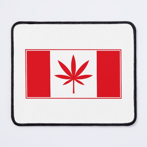 Item preview, Canada Weed Flag (Cannabis / Marijuana / Hemp / Red) designed and sold by MrFaulbaum.